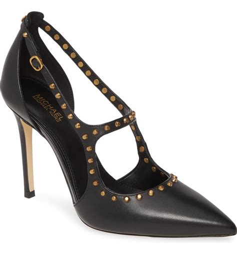 michael michael kors ava studded leather pump|Michael Kors Ava Studded Pumps .